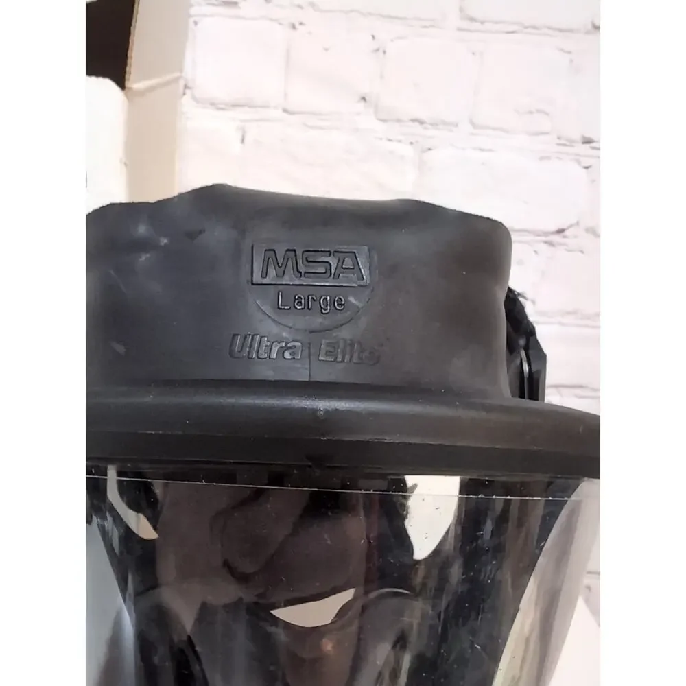 MSA Ultra Elite Respirator Facepiece 491528 Large Black Hycar Pressure Demand